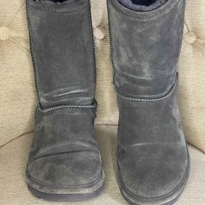 BearPaw Elle Short Charcoal Boots